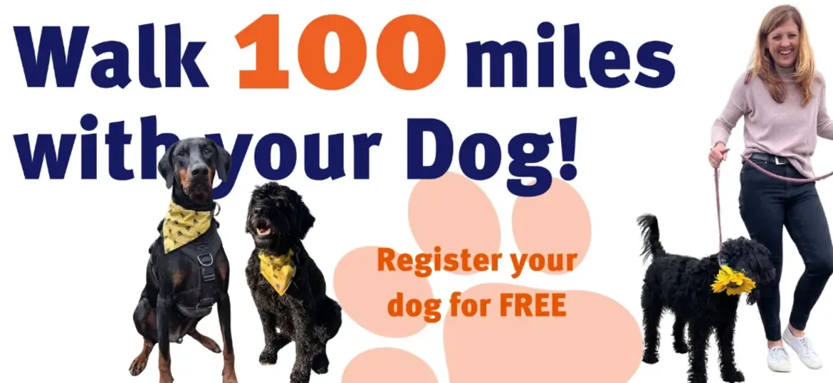 Walk 100 miles with your dog for St Margaret's Hospice